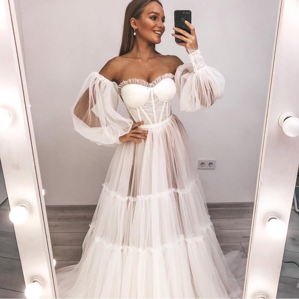 4 pieces wedding dress